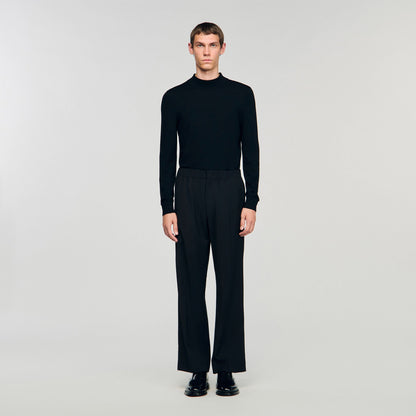 Sandro Wide-leg trousers Black