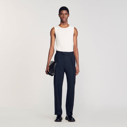 Sandro Suit trousers Navy Blue