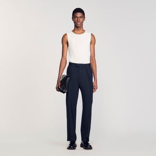Sandro Suit trousers Navy Blue