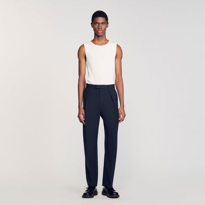 Sandro Suit trousers Navy Blue