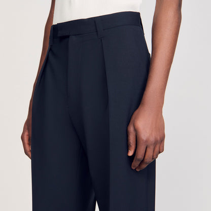Sandro Suit trousers Navy Blue