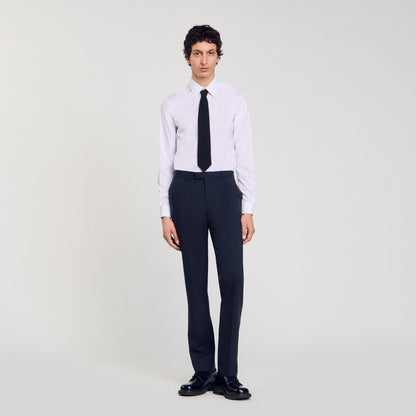 Sandro Wool suit trousers Midnight Blue
