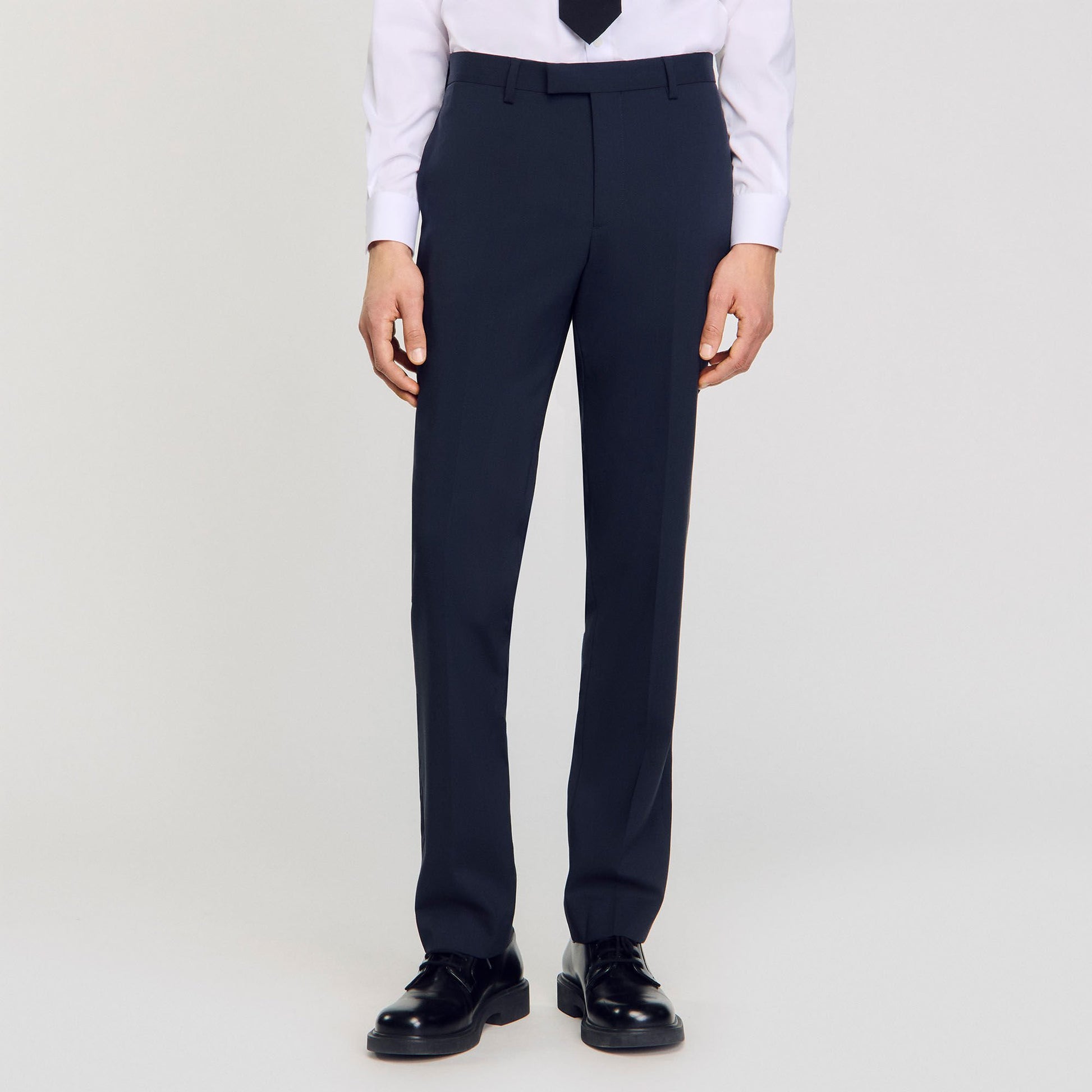 Sandro Wool suit trousers Midnight Blue
