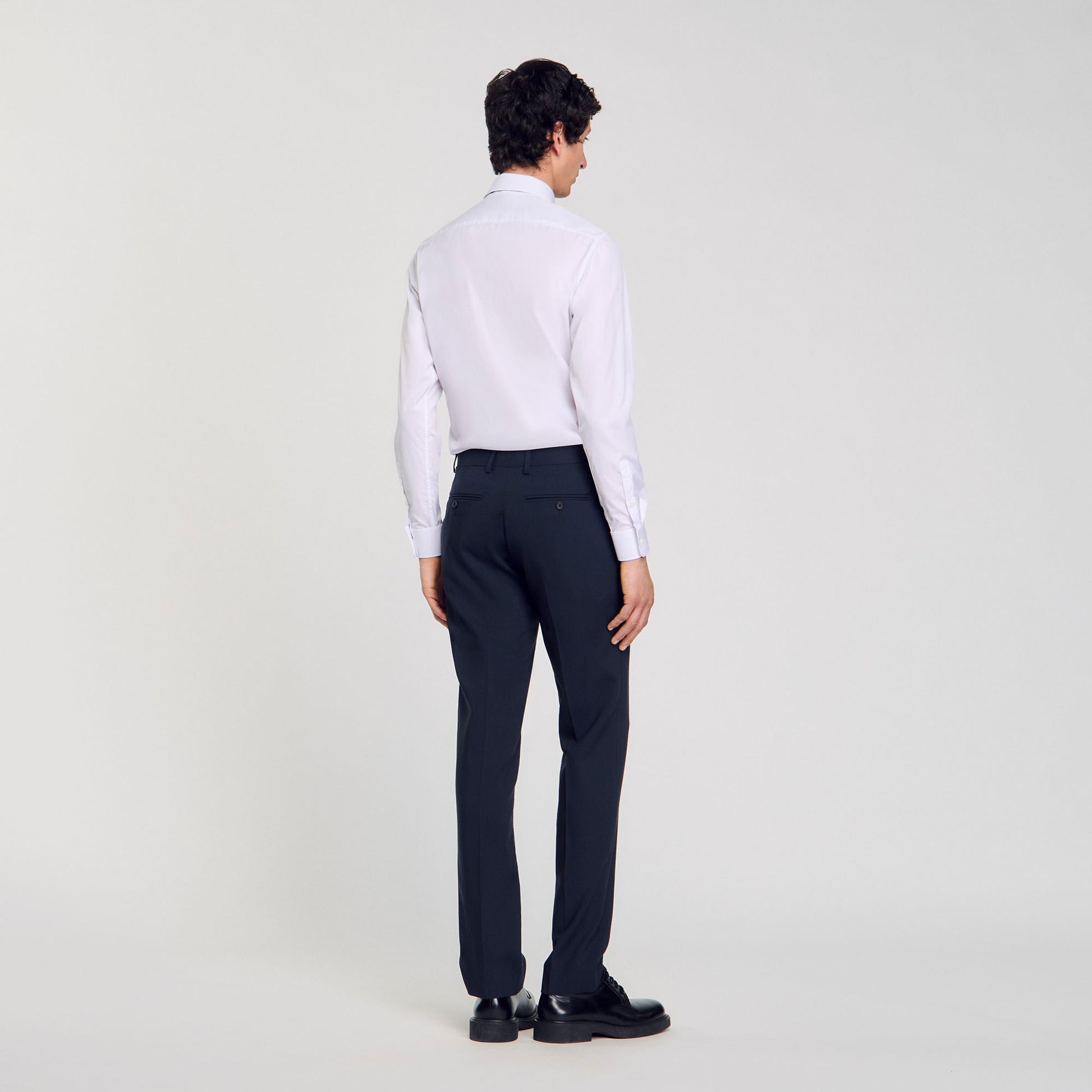 Sandro Wool suit trousers Midnight Blue