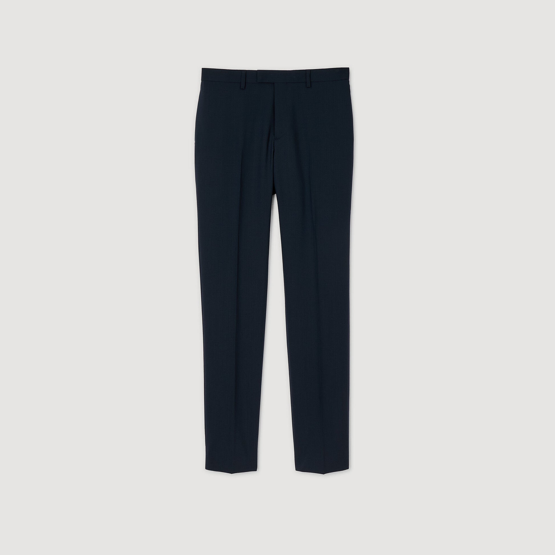 Sandro Wool suit trousers Midnight Blue