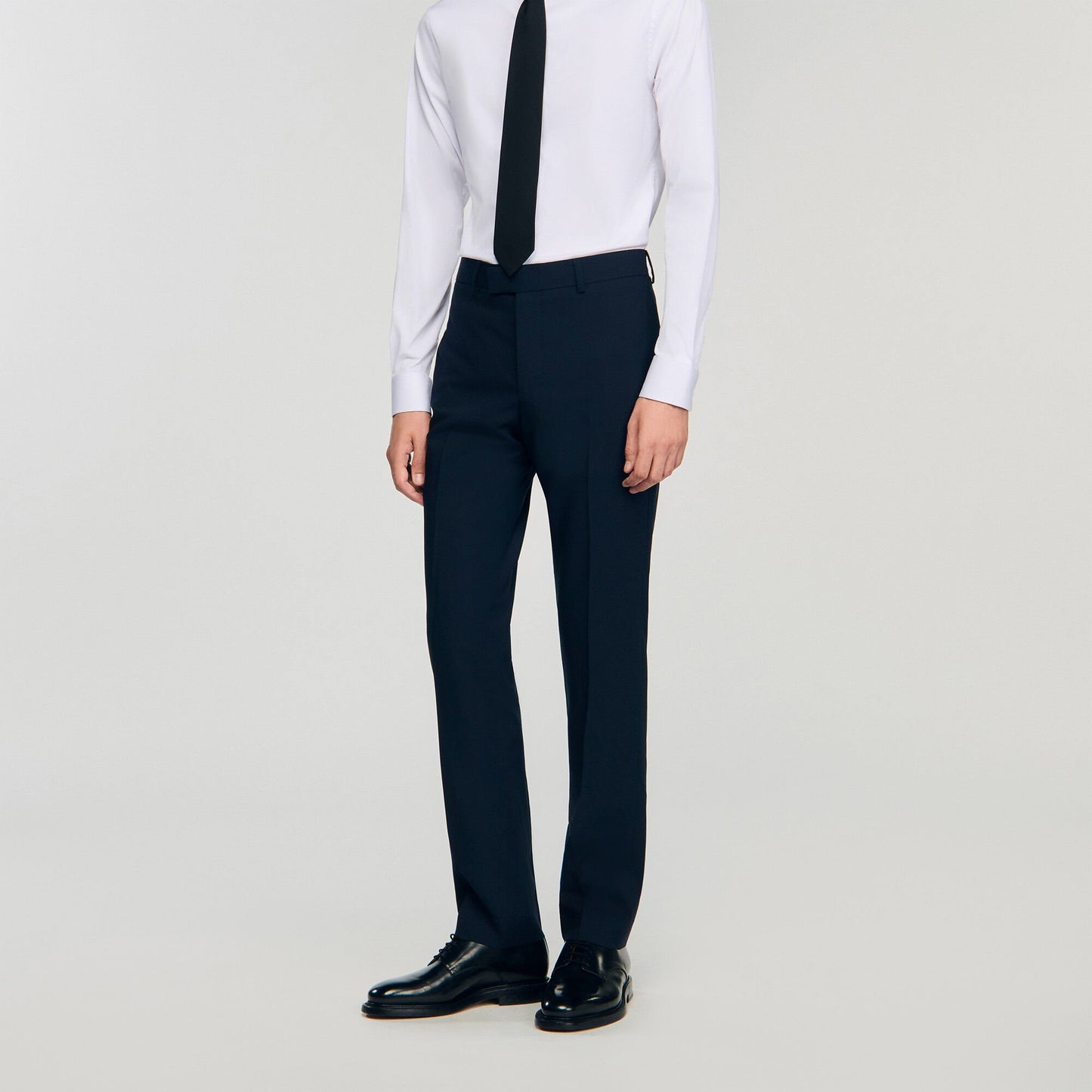 Sandro Wool suit trousers Navy Blue