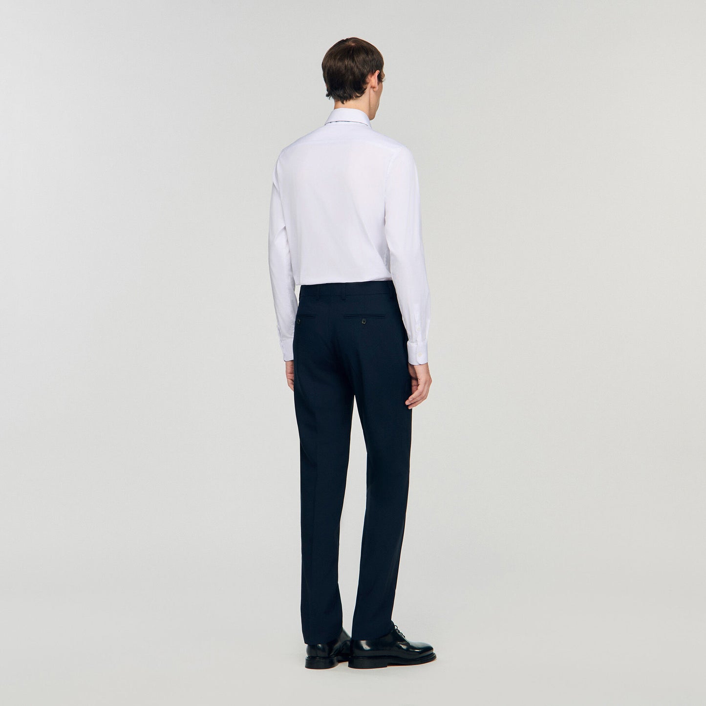 Sandro Wool suit trousers Navy Blue