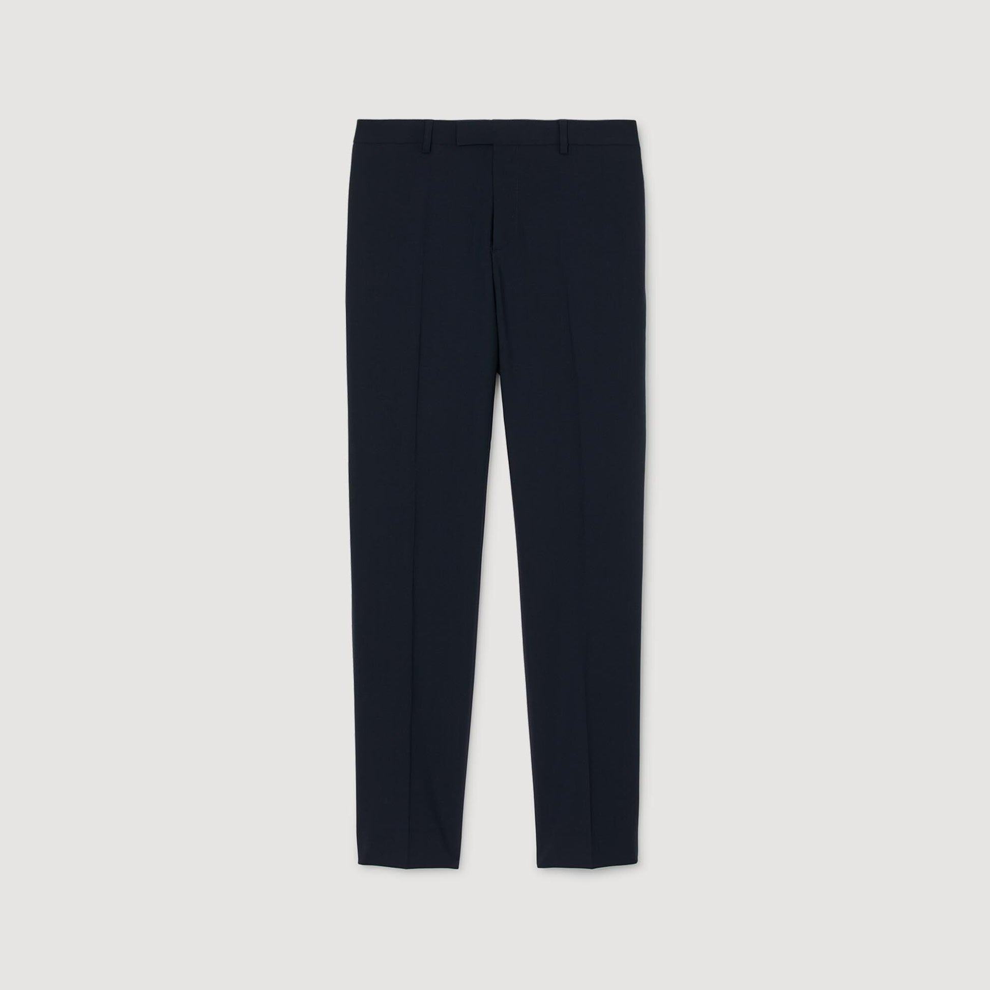Sandro Wool suit trousers Navy Blue