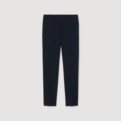 Sandro Wool suit trousers Navy Blue