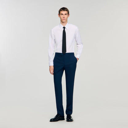 Sandro Wool suit trousers Royal Blue