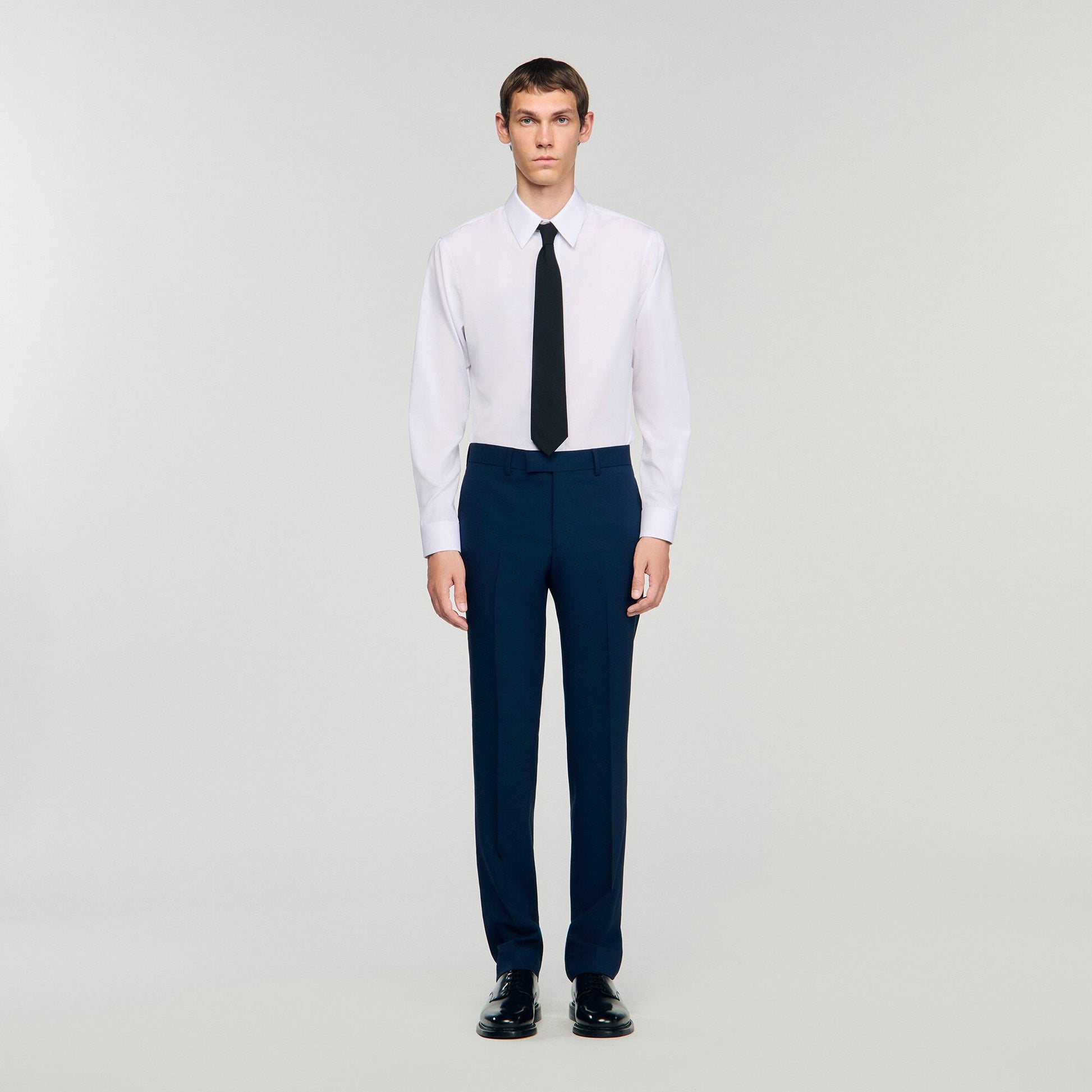 Sandro Wool suit trousers Royal Blue