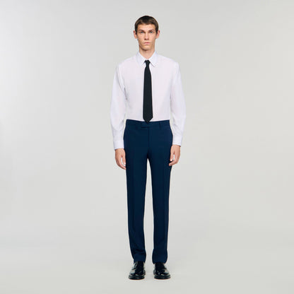 Sandro Wool suit trousers Royal Blue