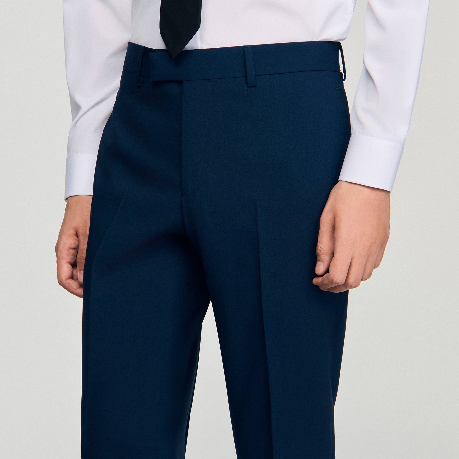 Sandro Wool suit trousers Royal Blue