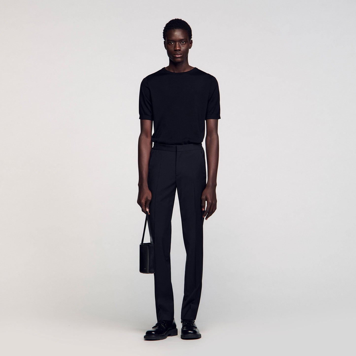 Sandro Elasticated trousers Black