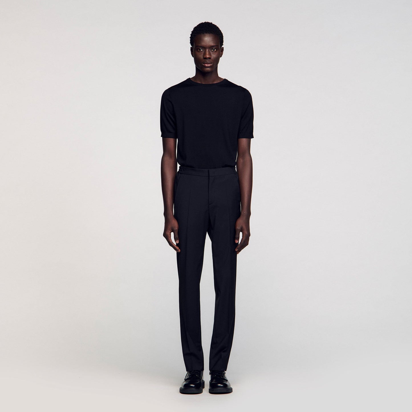 Sandro Elasticated trousers Black