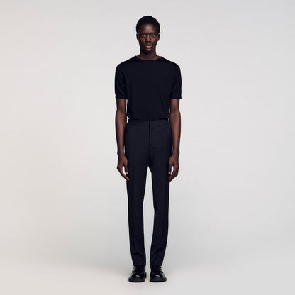 Sandro Elasticated trousers Black
