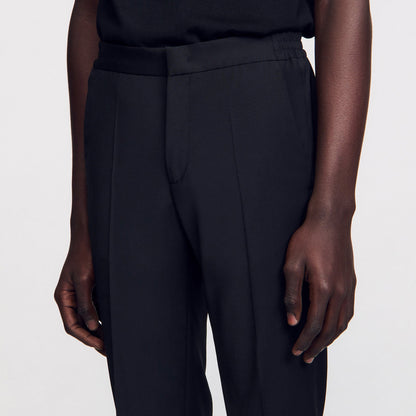 Sandro Elasticated trousers Black