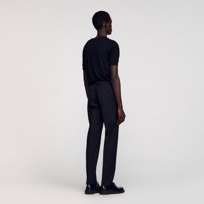 Sandro Elasticated trousers Black