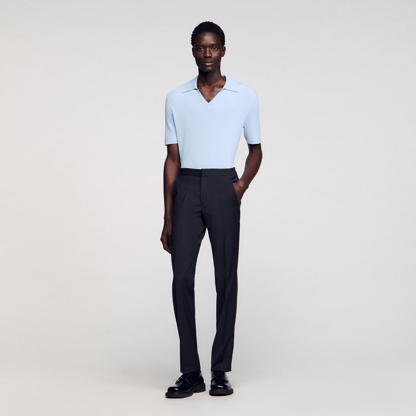 Sandro Elasticated trousers Fonte