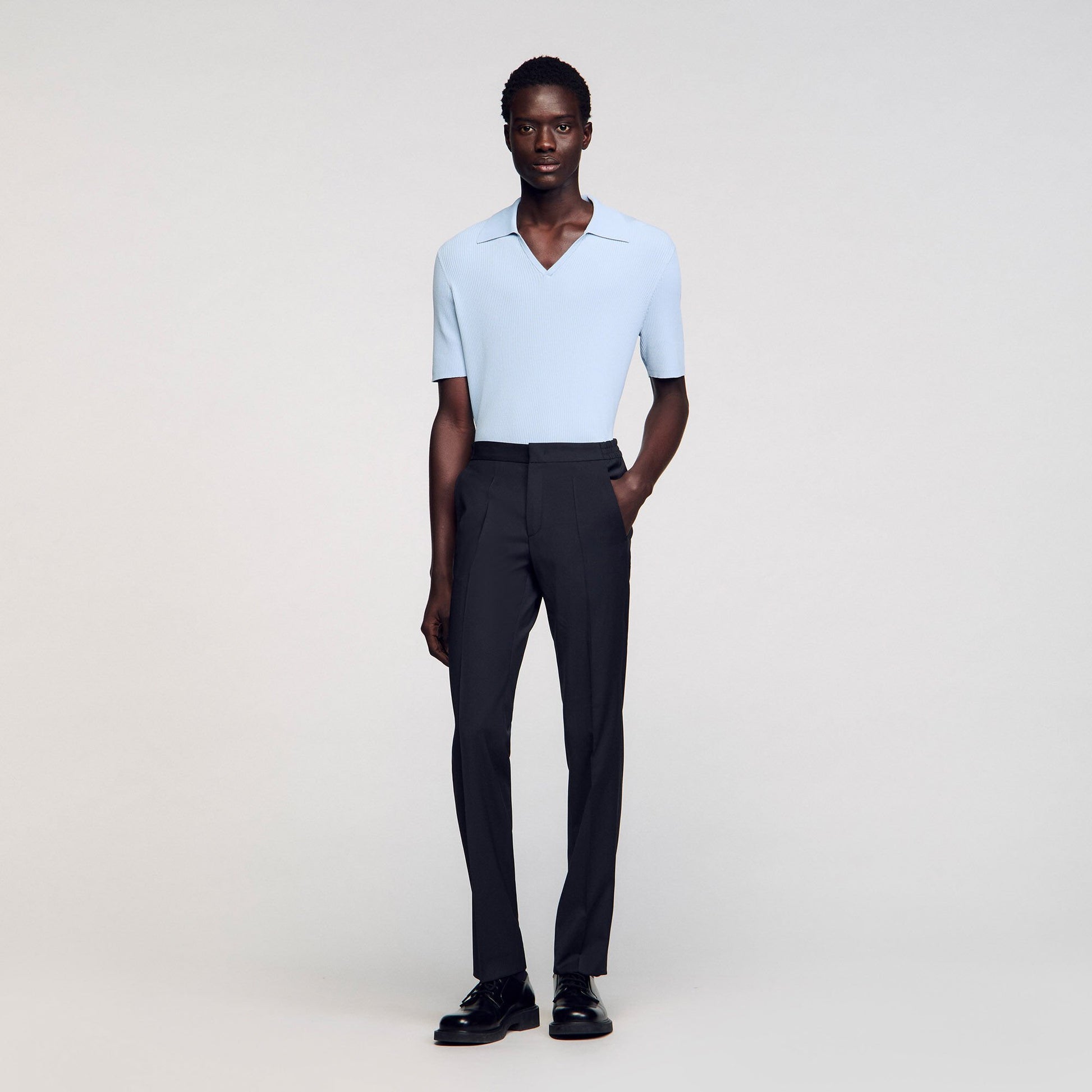 Sandro Elasticated trousers Fonte