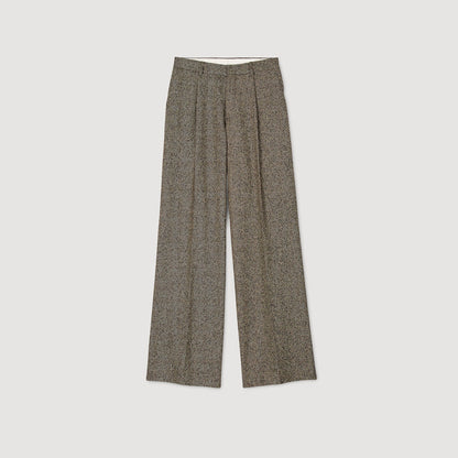 Sandro Wide-leg suit trousers String Chine