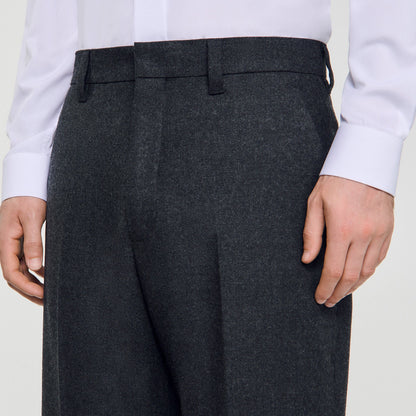Sandro Wool suit trousers Heather Charcoal