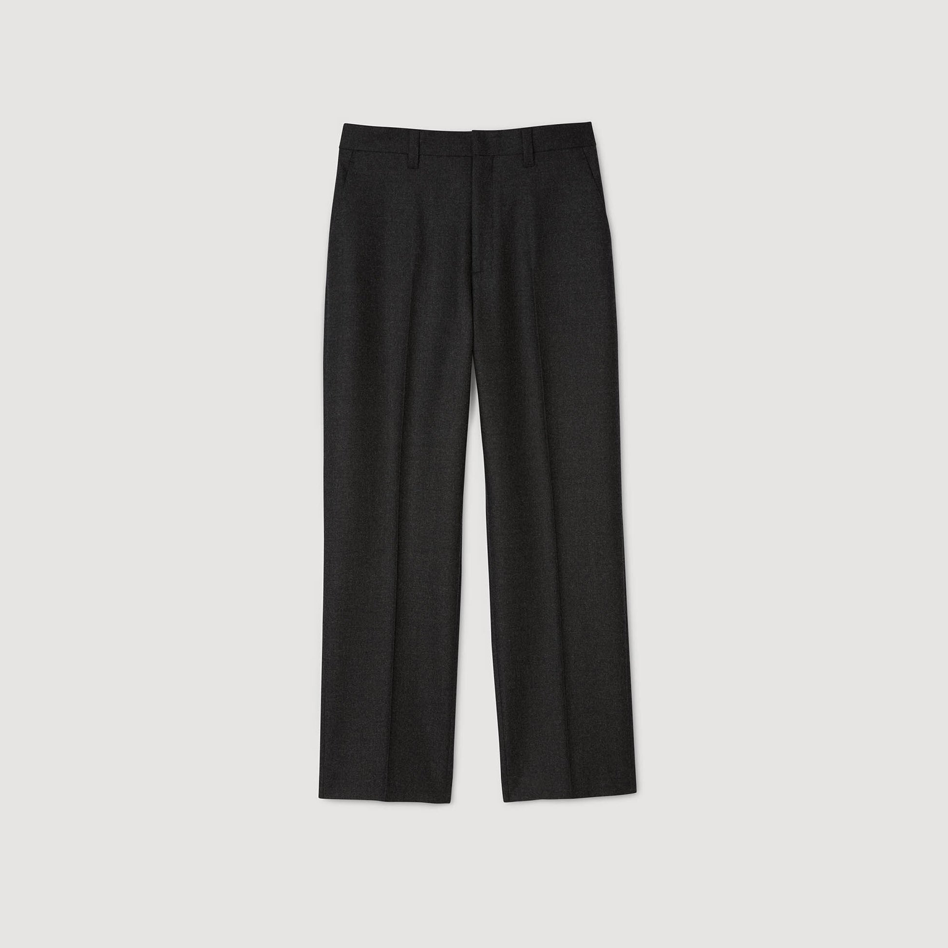 Sandro Wool suit trousers Heather Charcoal