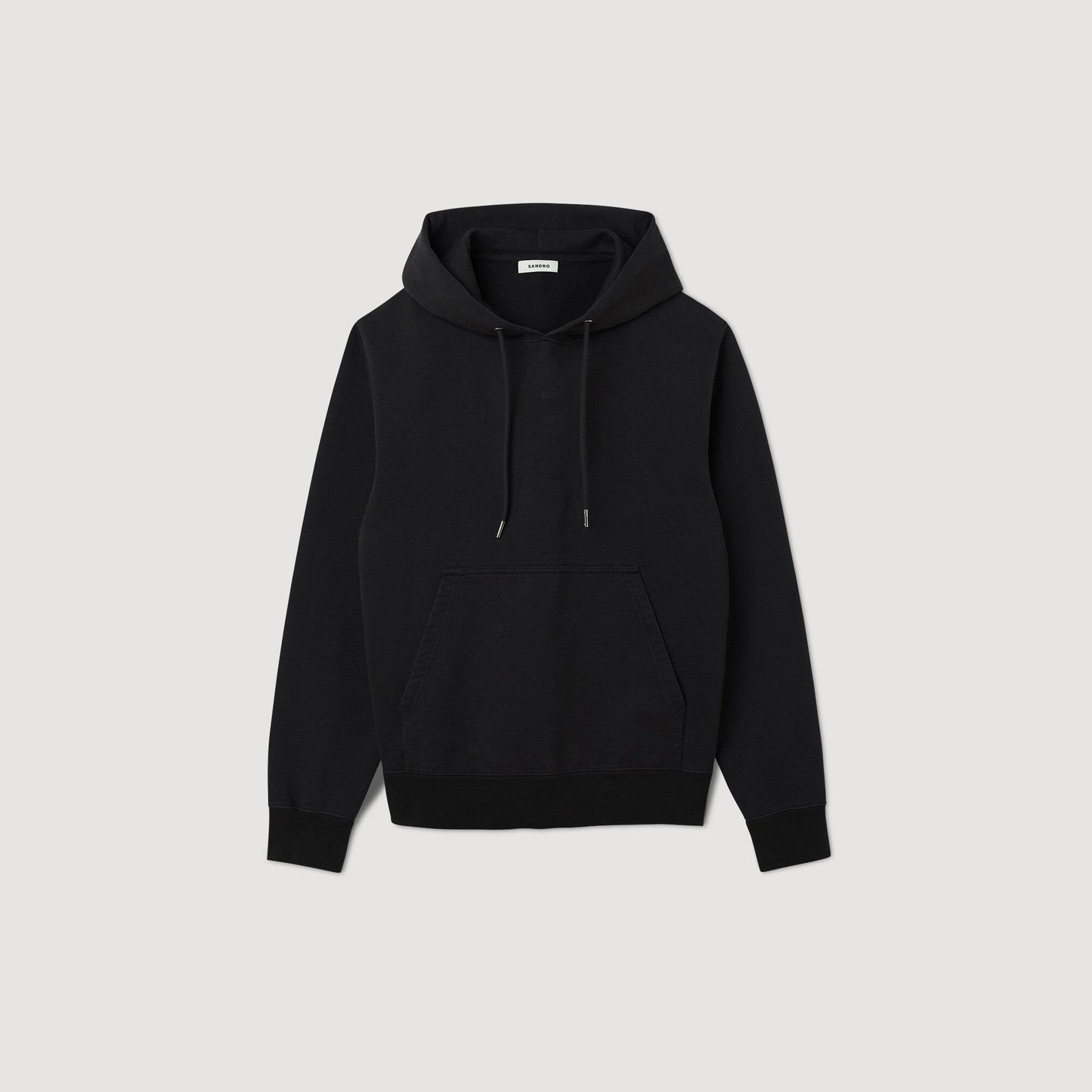 Sandro Embroidered hoodie Black