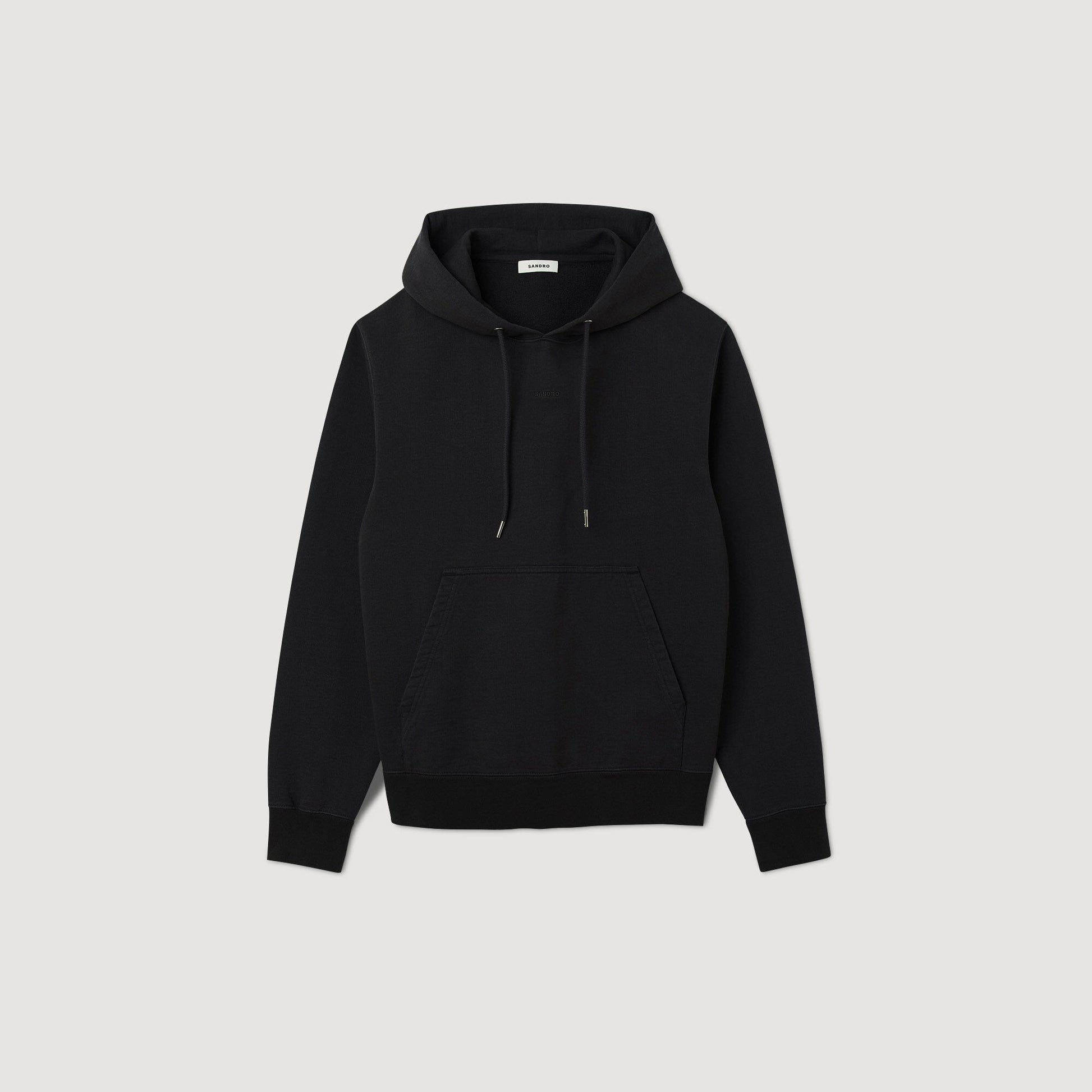 Sandro Embroidered hoodie Black