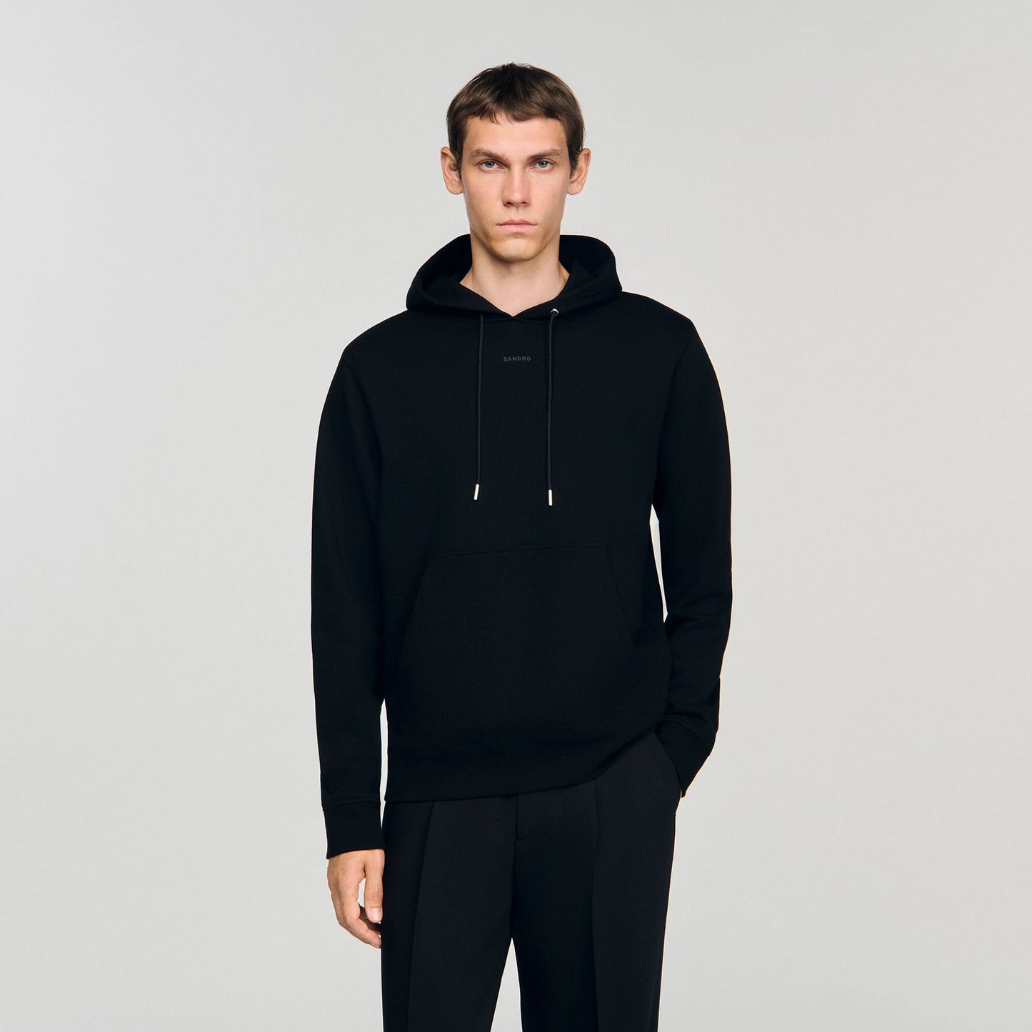 Sandro Logo hoodie Black