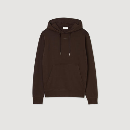 Sandro Logo hoodie Chocolate