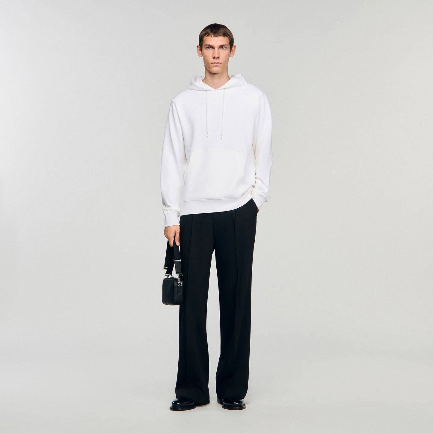 Sandro Logo hoodie Optic White