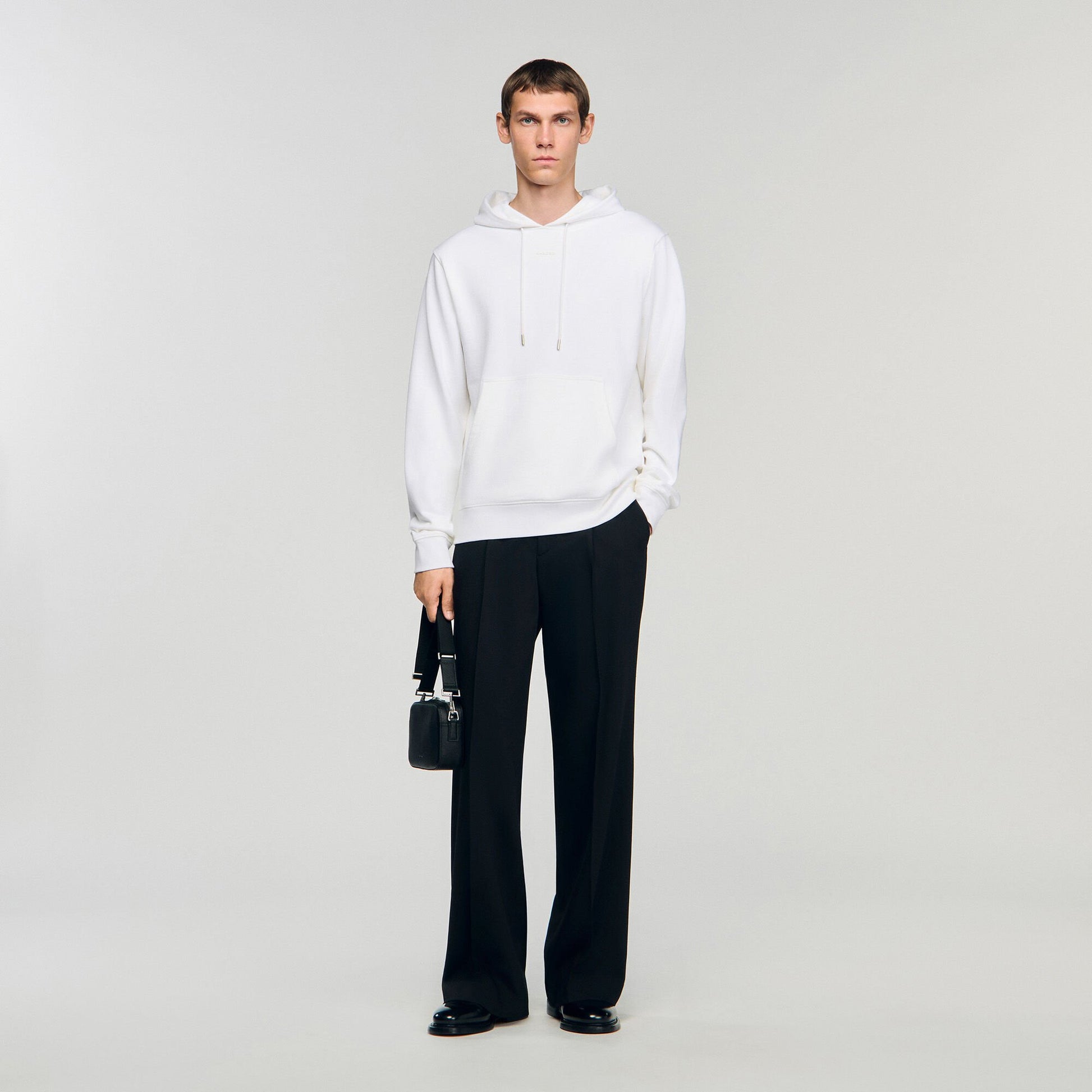 Sandro Logo hoodie Optic White