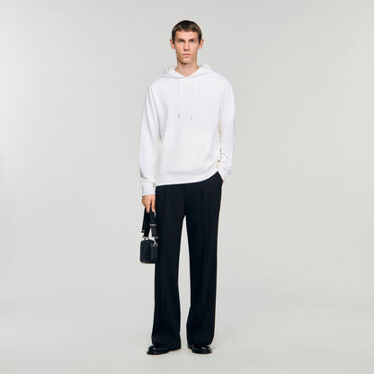 Sandro Logo hoodie Optic White