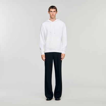 Sandro Logo hoodie Optic White
