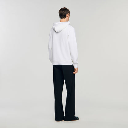 Sandro Logo hoodie Optic White