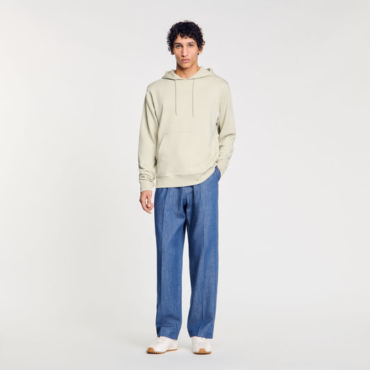 Sandro Logo hoodie Light Kaki.