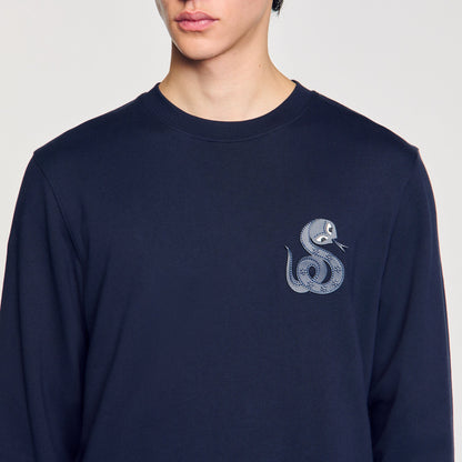 Sandro Jacket with snake detail Midnight Blue