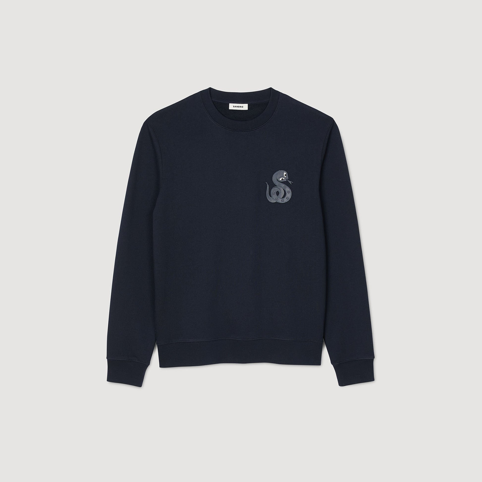 Sandro Jacket with snake detail Midnight Blue
