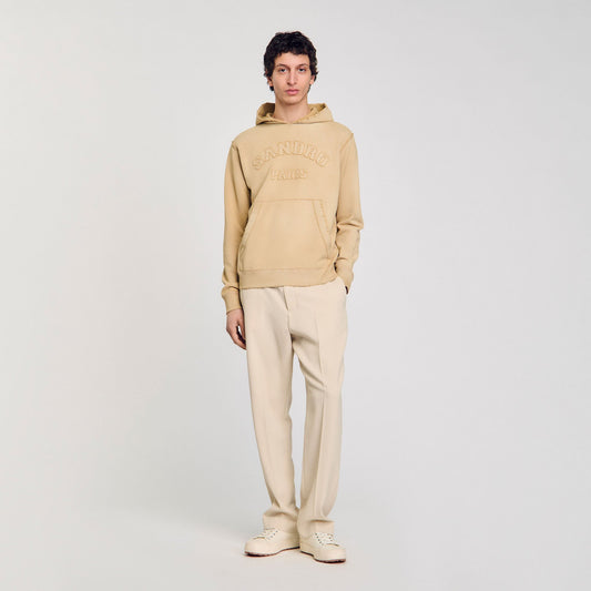 Sandro Patch sweatshirt Sand.