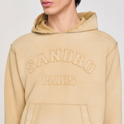 Sandro Patch sweatshirt Sand.