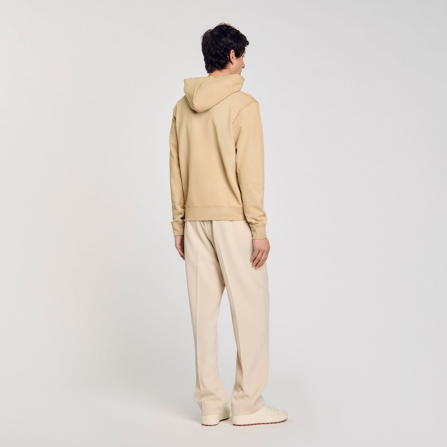 Sandro Patch sweatshirt Sand.