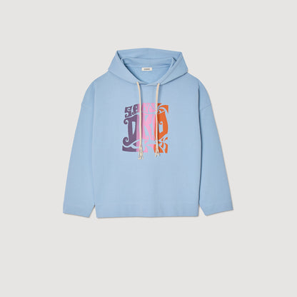 Sandro Hooded sweatshirt Blue Sky