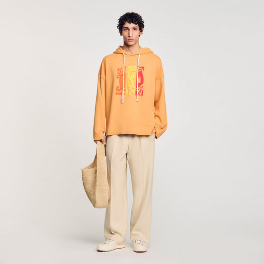 Sandro Hooded sweatshirt Mandarin.