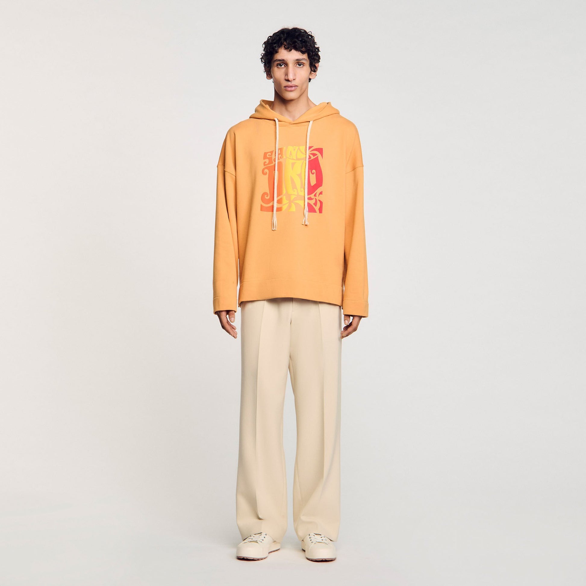 Sandro Hooded sweatshirt Mandarin.