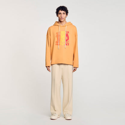 Sandro Hooded sweatshirt Mandarin.