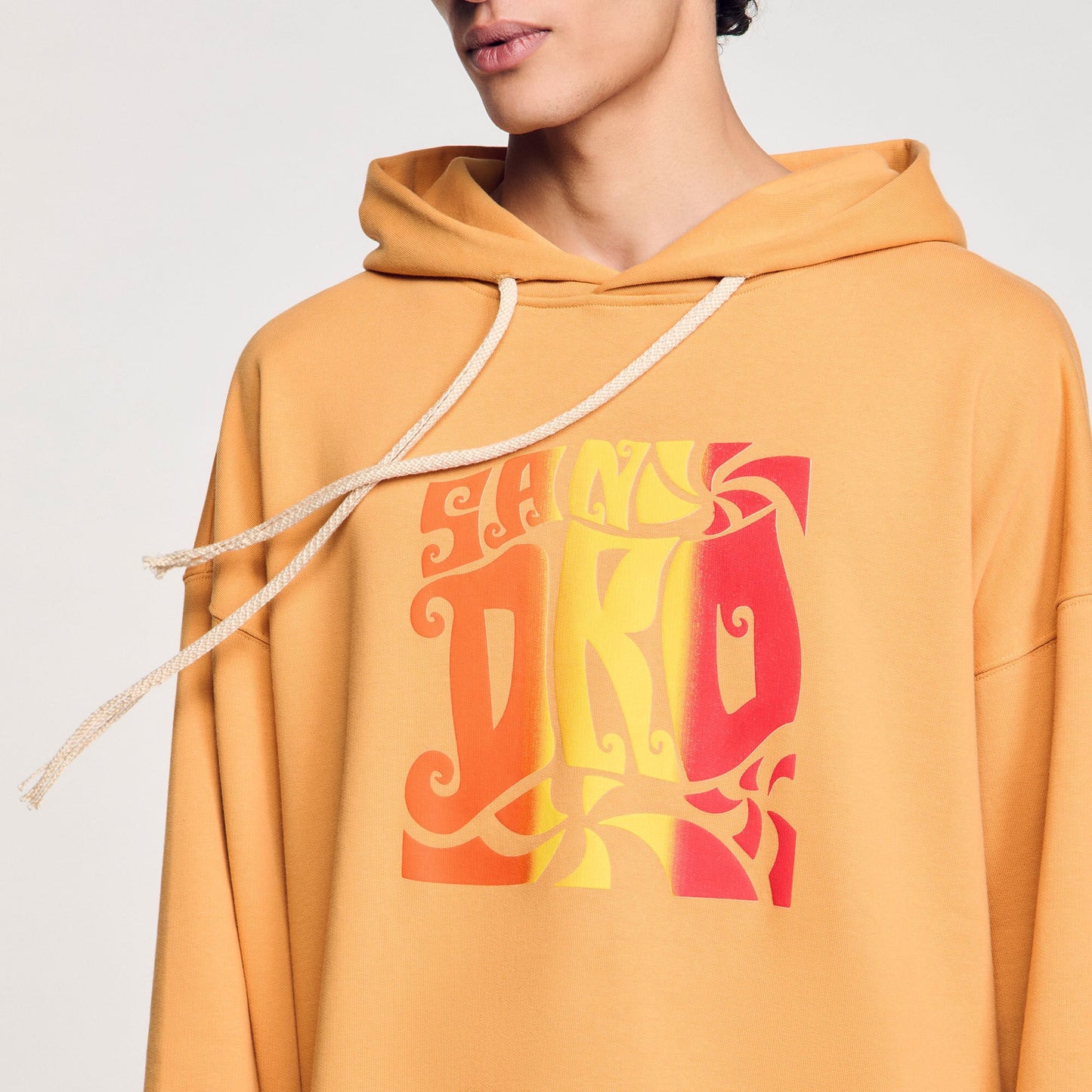 Sandro Hooded sweatshirt Mandarin.