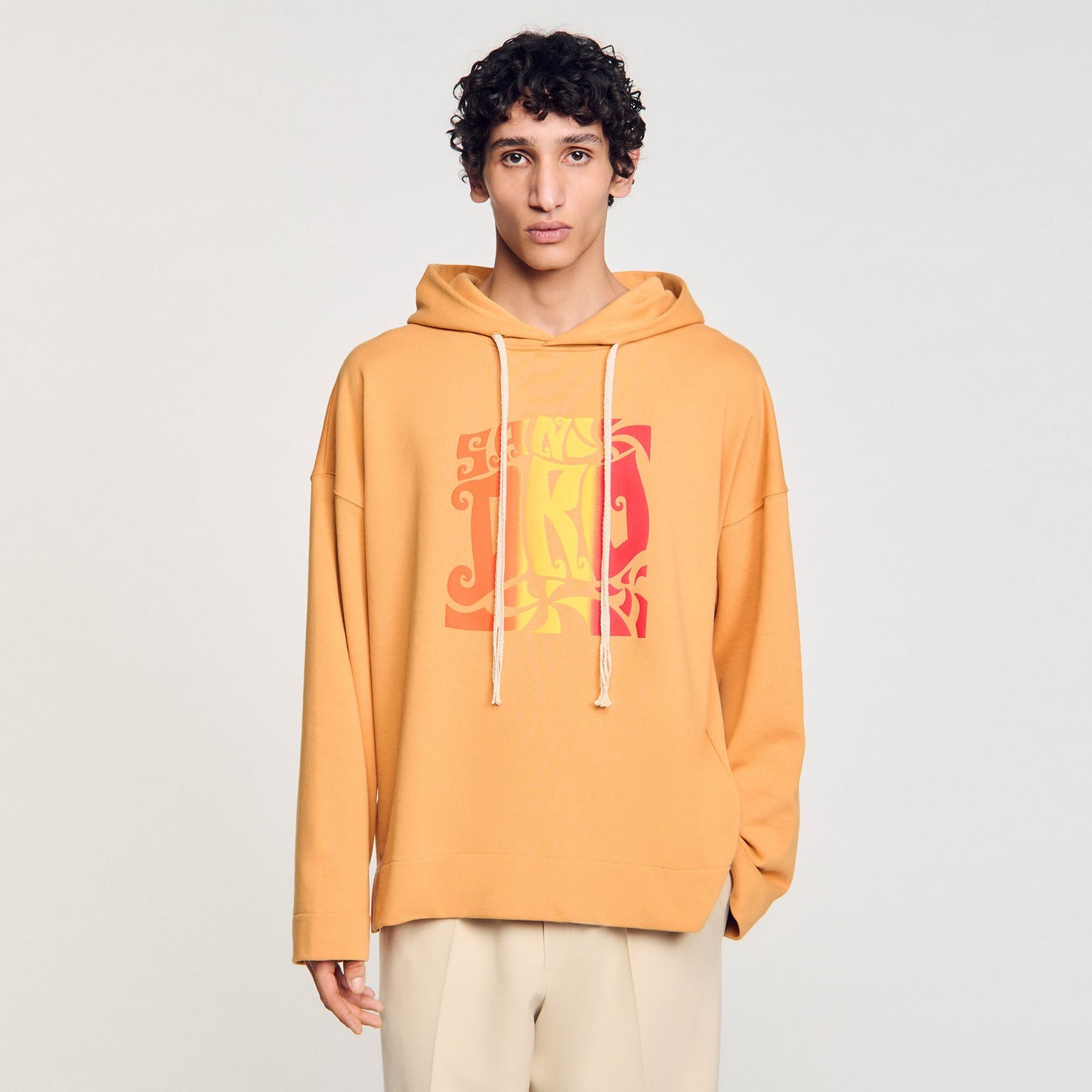 Sandro Hooded sweatshirt Mandarin.
