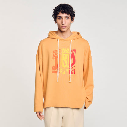 Sandro Hooded sweatshirt Mandarin.