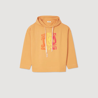 Sandro Hooded sweatshirt Mandarin.
